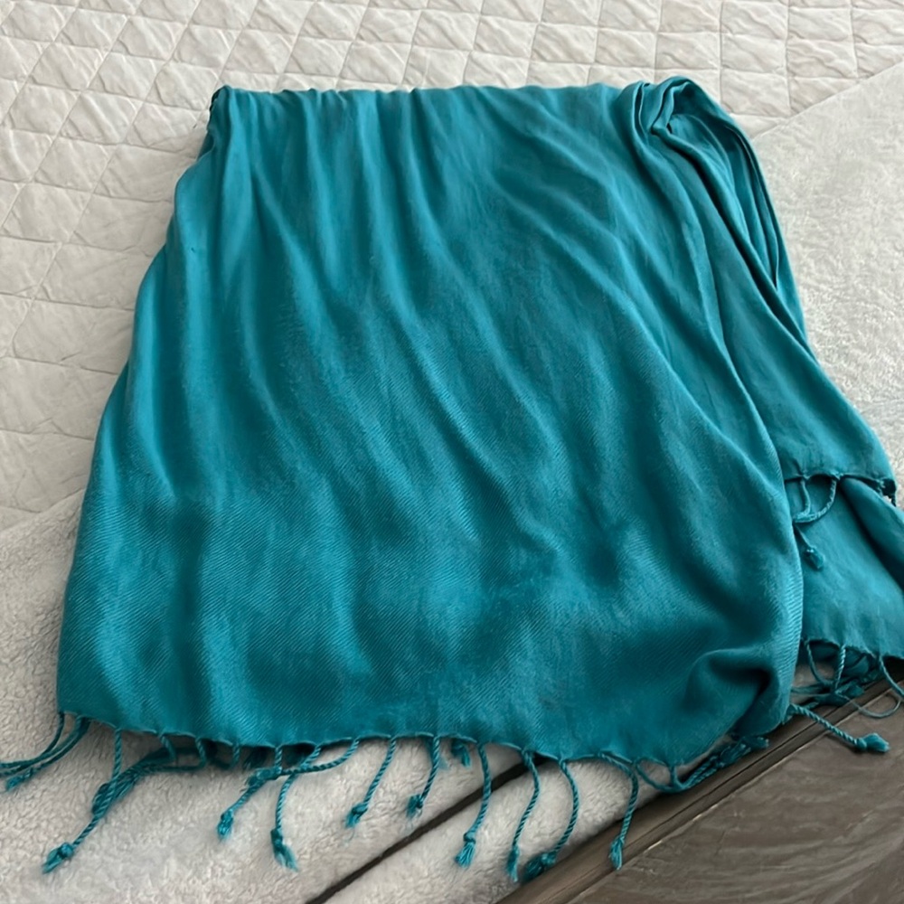 Teal Pashmina scarf